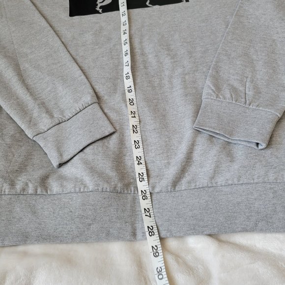 Wolf Howling At Moon in Forest Print Hoodie - Picture 7 of 8